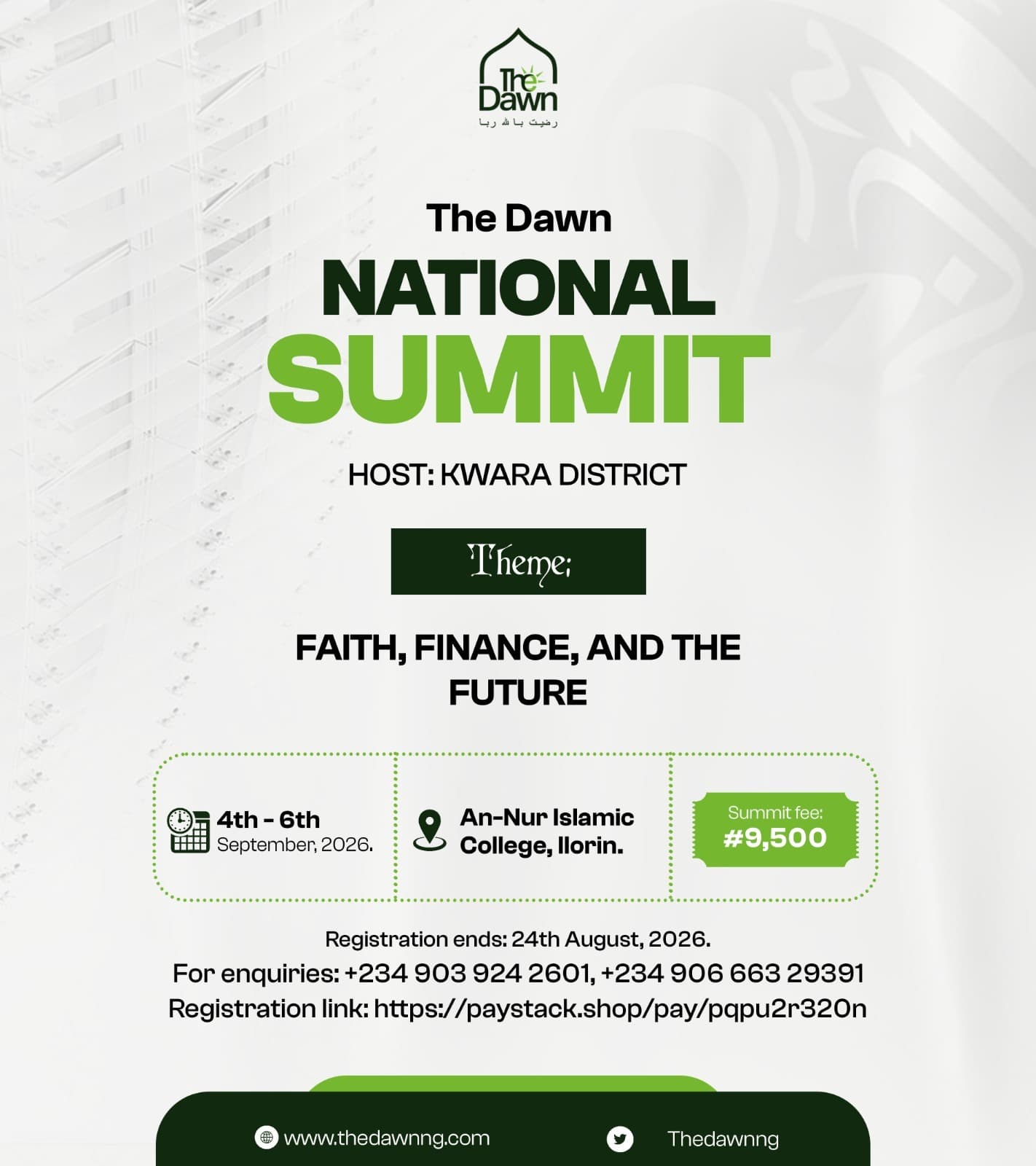 THE DAWN SUMMIT’26: FAITH, FINANCE & FUTURE